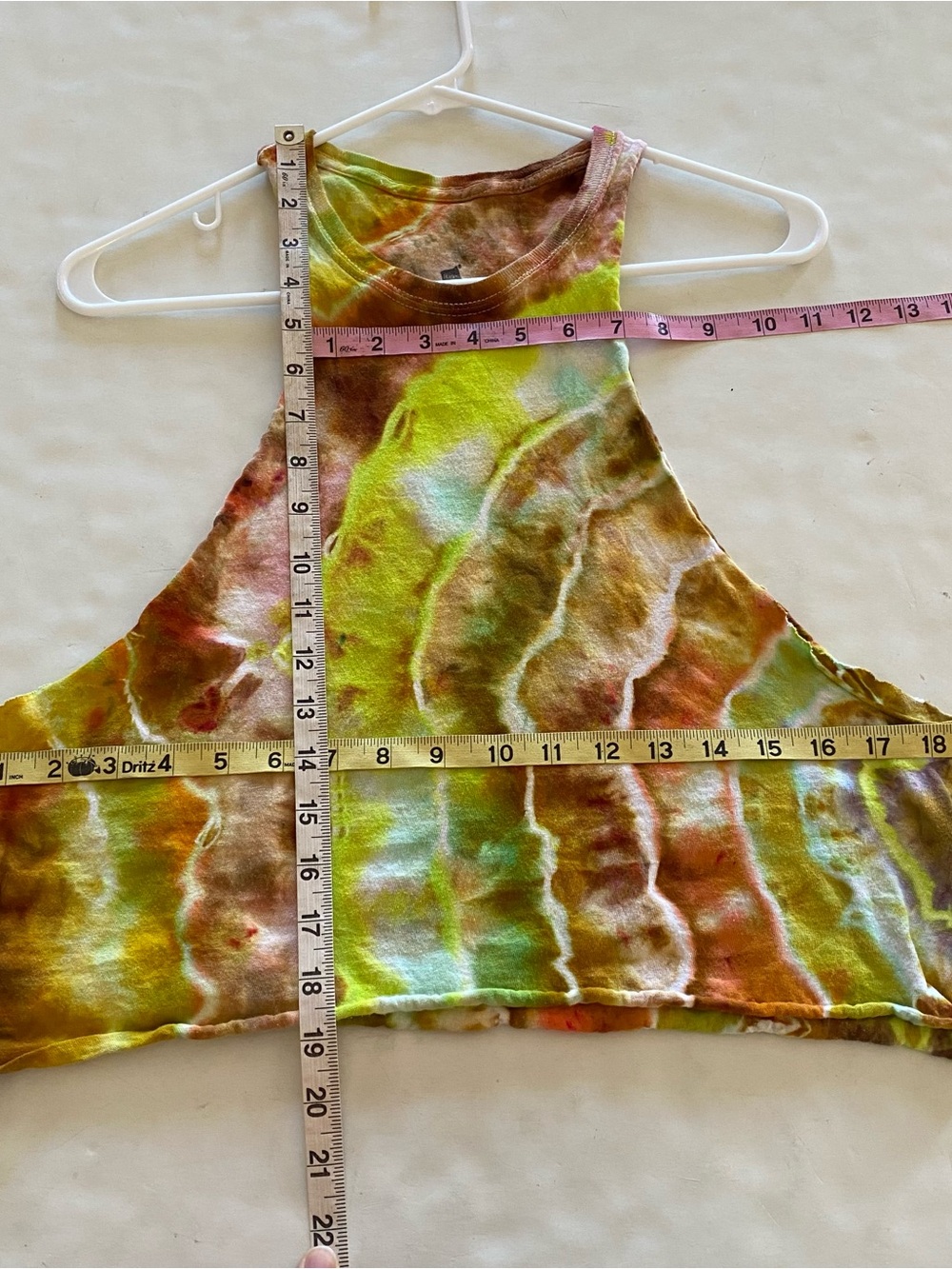Upcycled Tie Dye Tank Top Womens Size Medium Handmade OOAK Shirt Skater Grunge - Picture 4 of 7